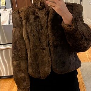Chic Brown Fur Coat